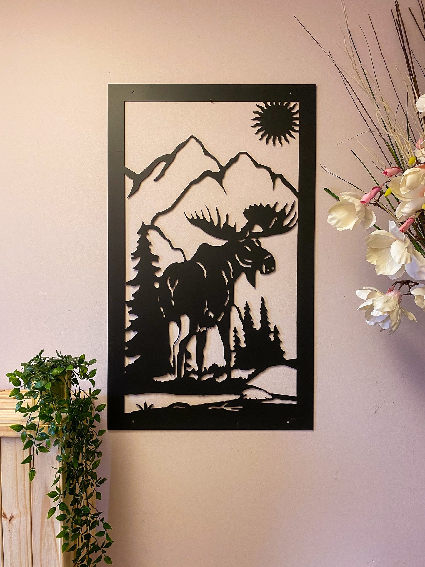 Moose with Sun